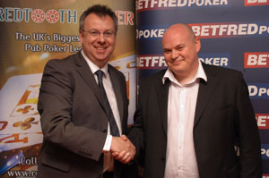 Steve Saul (Redtooth) & Mark Riley (Betfred) at todays launch.